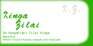 kinga zilai business card